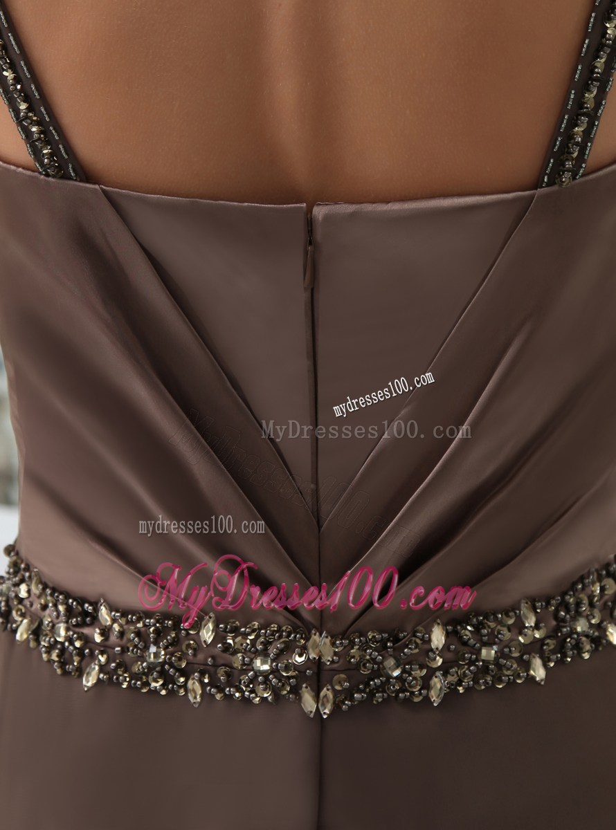 Elegant Beaded Mother Of The Bride Dress with Straps Custom Made