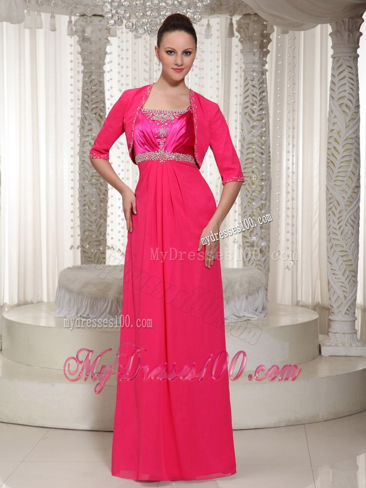 Beaded Floor-length Mother Of The Bride Dress Plus Size 2013