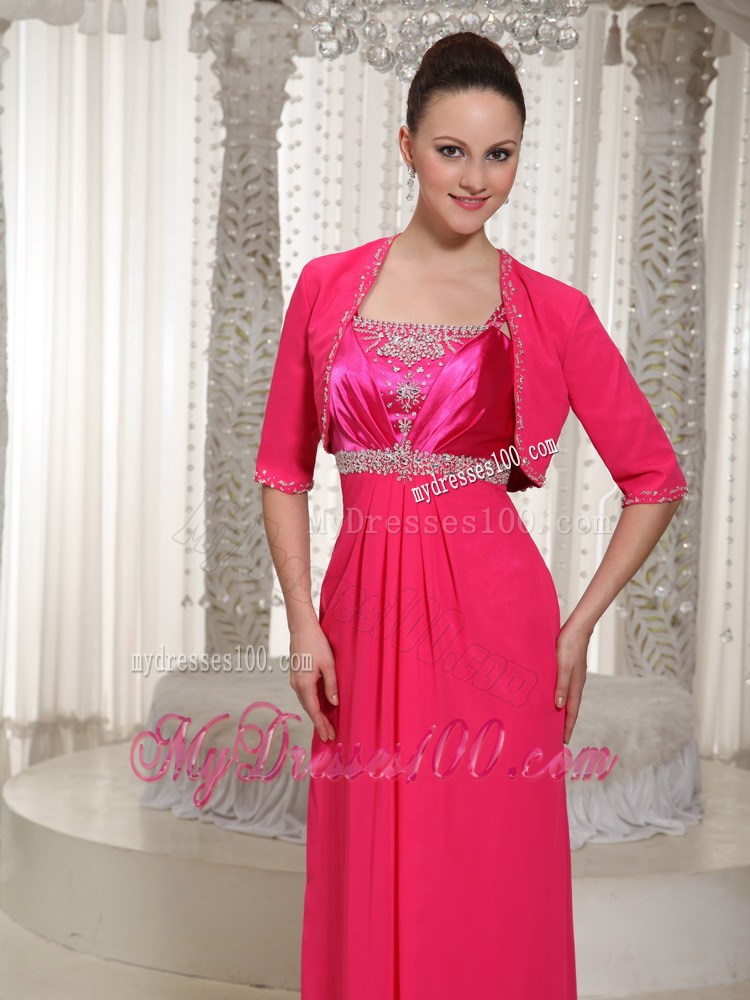 Beaded Floor-length Mother Of The Bride Dress Plus Size 2013