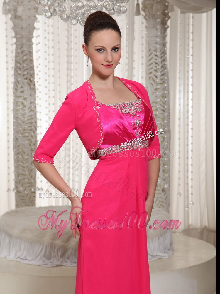 Beaded Floor-length Mother Of The Bride Dress Plus Size 2013
