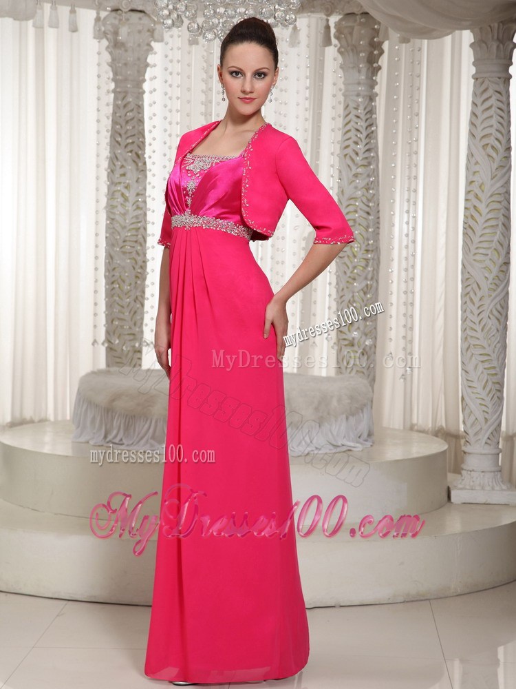 Beaded Floor-length Mother Of The Bride Dress Plus Size 2013
