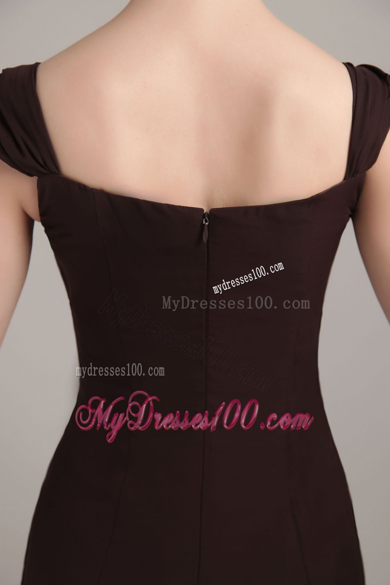 Square Neckline with Applique Mother Of Bride Dress with Straps