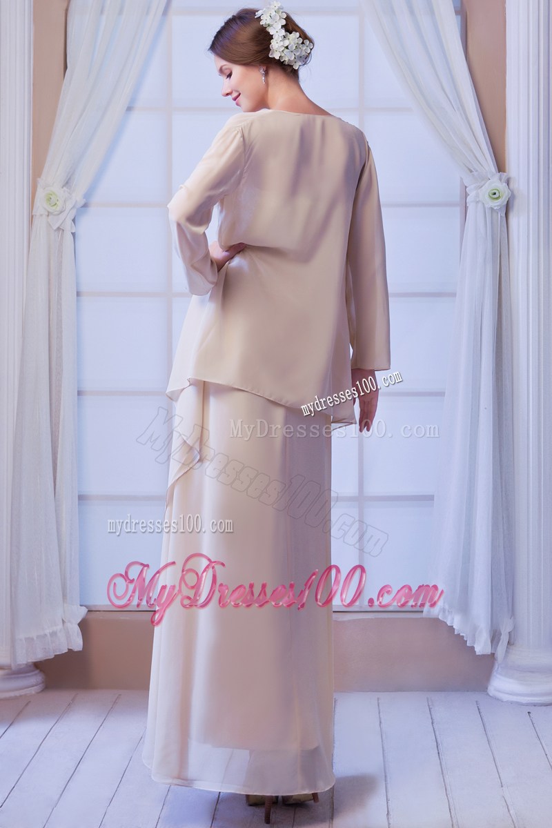 Champagne Feet-length Strapless Mother Of The Groom Dresses