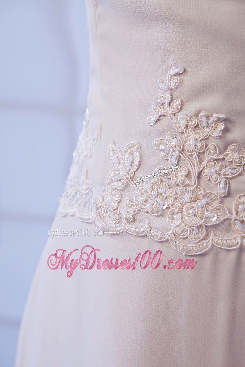 Champagne Feet-length Strapless Mother Of The Groom Dresses