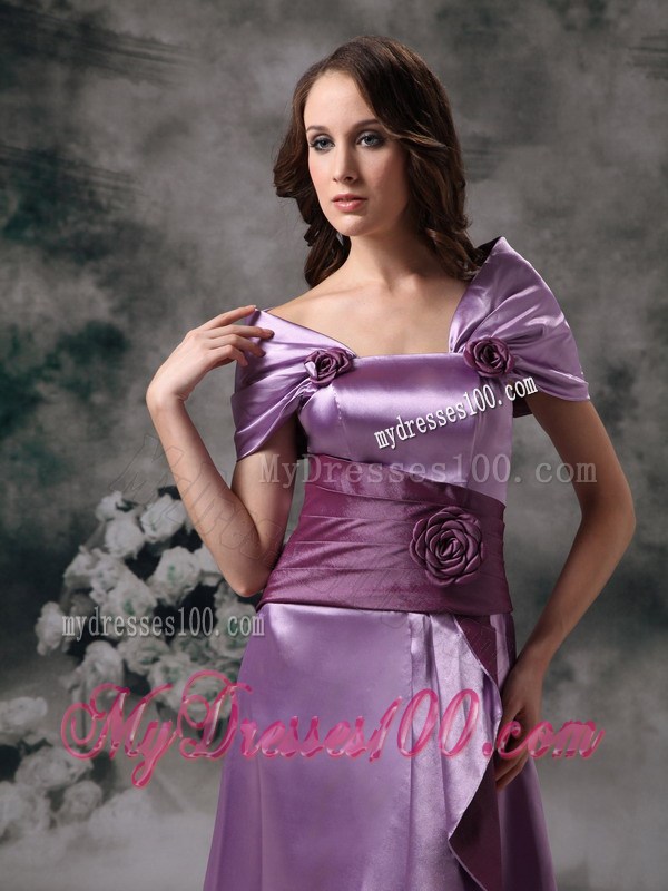 Off The Shoulder Two-toned Lavender Mothers Dresses with Flowers