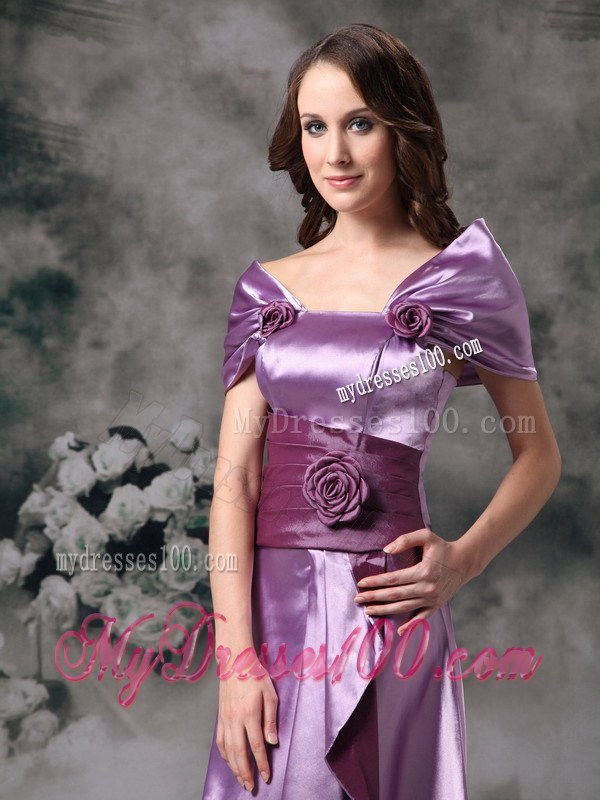 Off The Shoulder Two-toned Lavender Mothers Dresses with Flowers