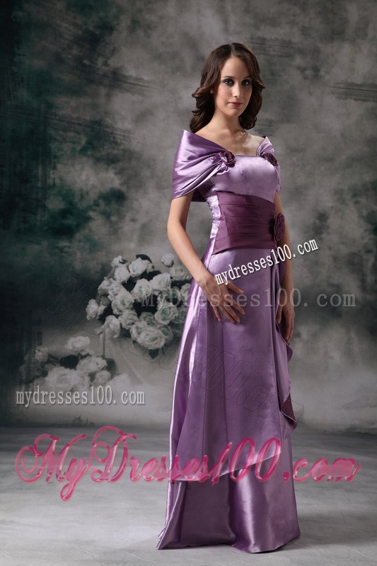Off The Shoulder Two-toned Lavender Mothers Dresses with Flowers