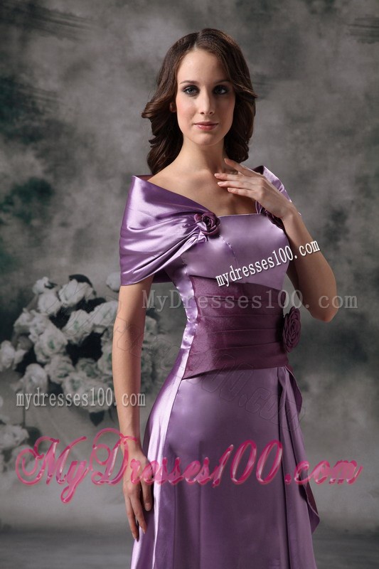 Off The Shoulder Two-toned Lavender Mothers Dresses with Flowers