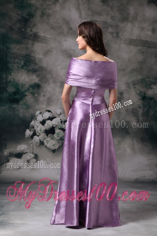 Off The Shoulder Two-toned Lavender Mothers Dresses with Flowers