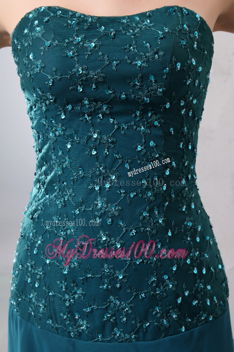 Column Beaded Lace Top Ruffle Tiers Long Bottom Mothers Dresses
