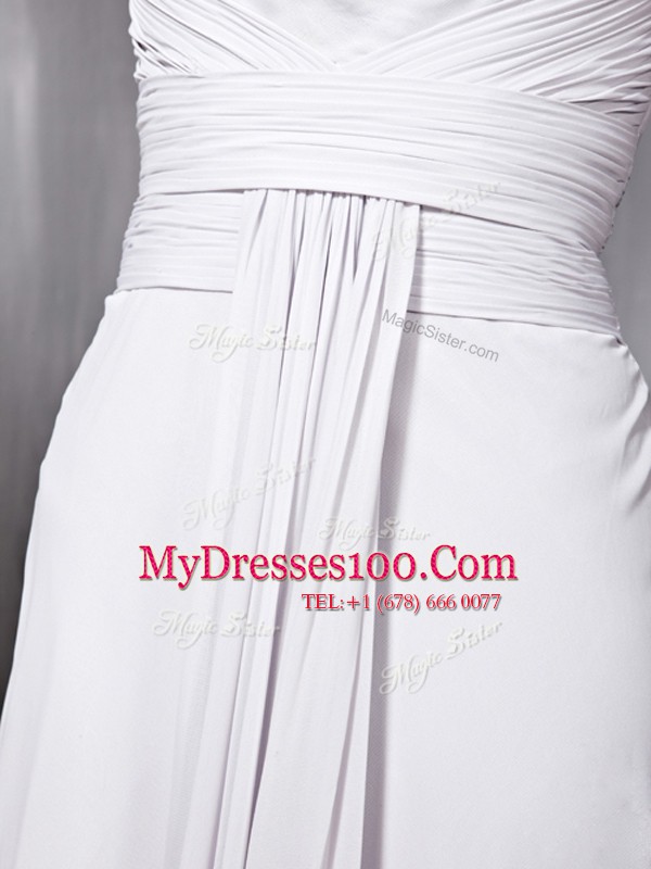 Sexy Silver Square Zipper Beading and Ruching Mother Of The Bride Dress Cap Sleeves
