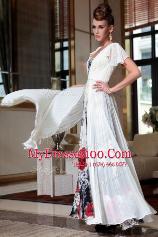 New Arrival Off the Shoulder Ankle Length Zipper Mother Of The Bride Dress Multi-color for Prom and Party with Beading and Pattern
