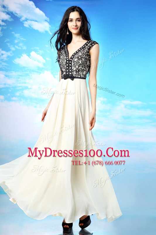 Custom Made Cap Sleeves Appliques and Bowknot Side Zipper Mother Of The Bride Dress