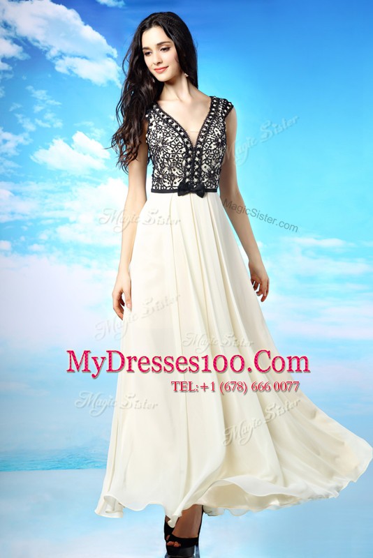 Custom Made Cap Sleeves Appliques and Bowknot Side Zipper Mother Of The Bride Dress
