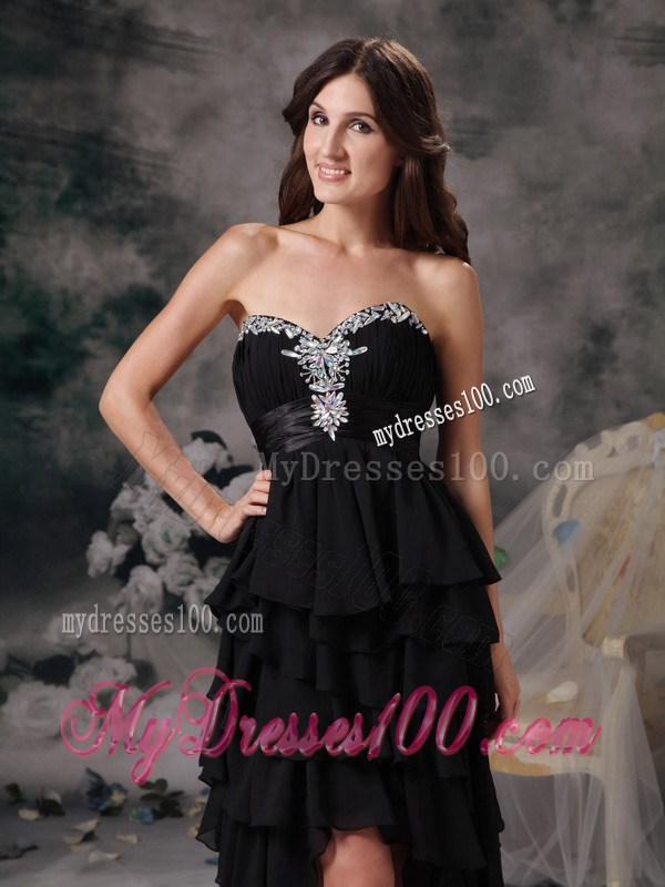 Custom Made Orange Red High-low Ruched Bodice 2013 Prom Dress