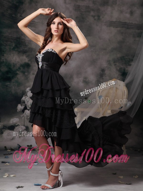 Custom Made Orange Red High-low Ruched Bodice 2013 Prom Dress