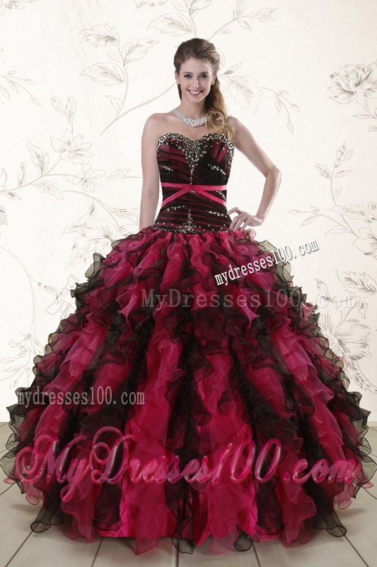 Beautiful Multi Color 2016 Quinceanera Dresses with Sweetheart