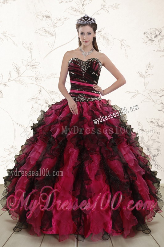 Beautiful Multi Color 2016 Quinceanera Dresses with Sweetheart