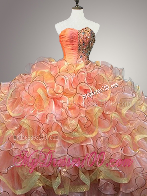 New Arrivals Multi Color Quinceanera Dresses with Beading and Ruffles