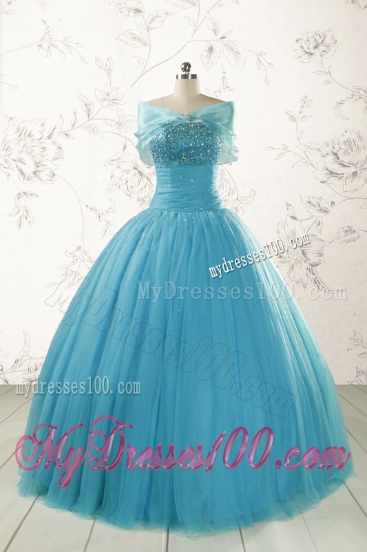 New Style Strapless Quinceanera Dresses with Beading for 2016