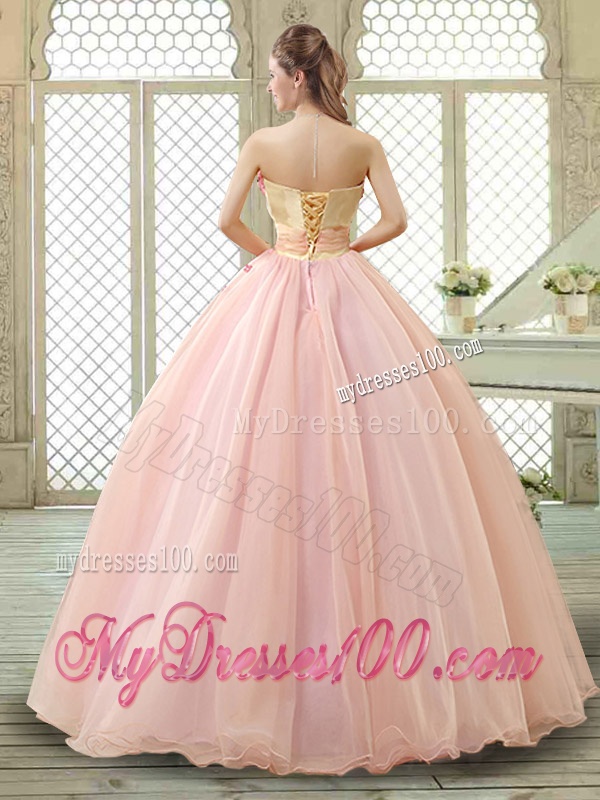 Popular Sweetheart Beading Quinceanera Dresses with Bowknot and Appliques