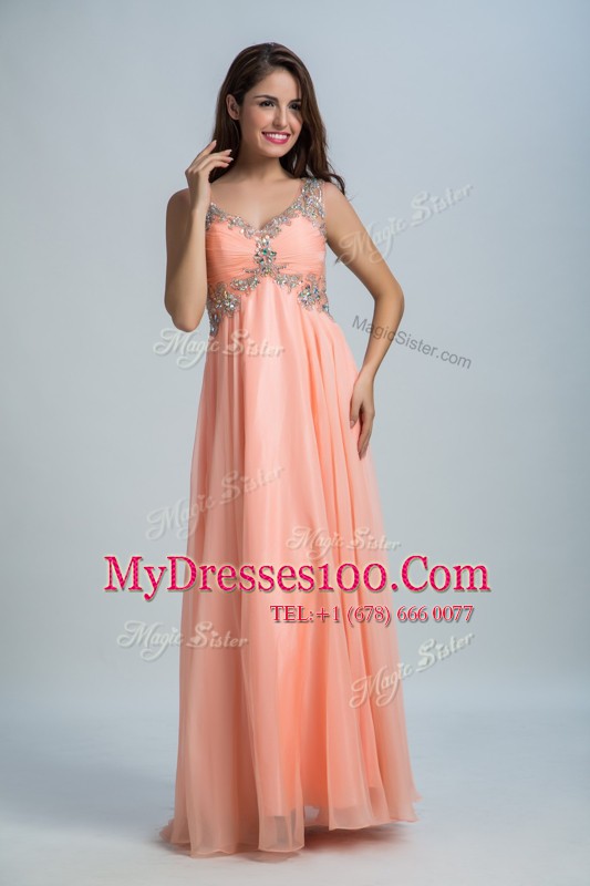 Sleeveless Beading Backless