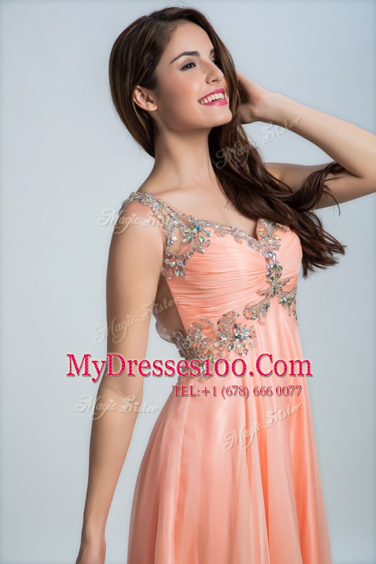 Sleeveless Beading Backless
