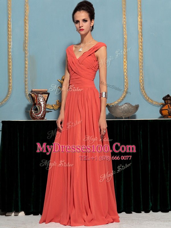 Beauteous One Shoulder Sleeveless Ruffles Side Zipper Prom Gown