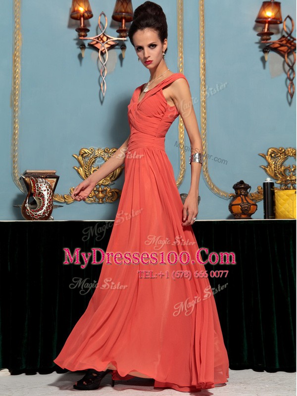 Beauteous One Shoulder Sleeveless Ruffles Side Zipper Prom Gown