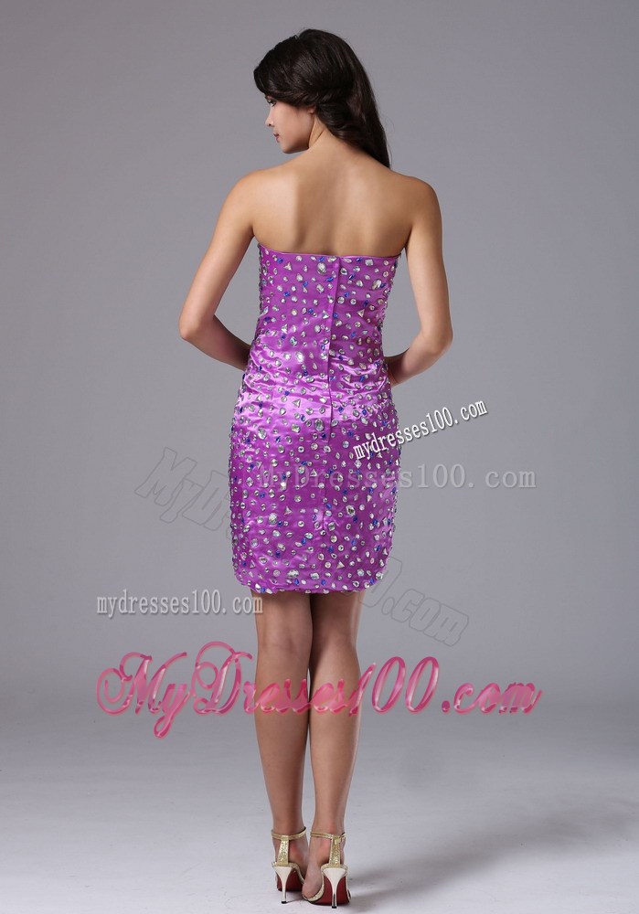 Detachable High-Low and Rhinestones Decorated Prom Gown Dress
