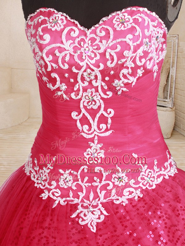 Luxurious Tulle Sleeveless Floor Length Sweet 16 Dresses and Beading and Appliques and Embroidery