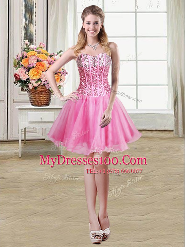 Four Piece Sleeveless Lace Up Floor Length Ruffles and Sequins Quinceanera Gowns