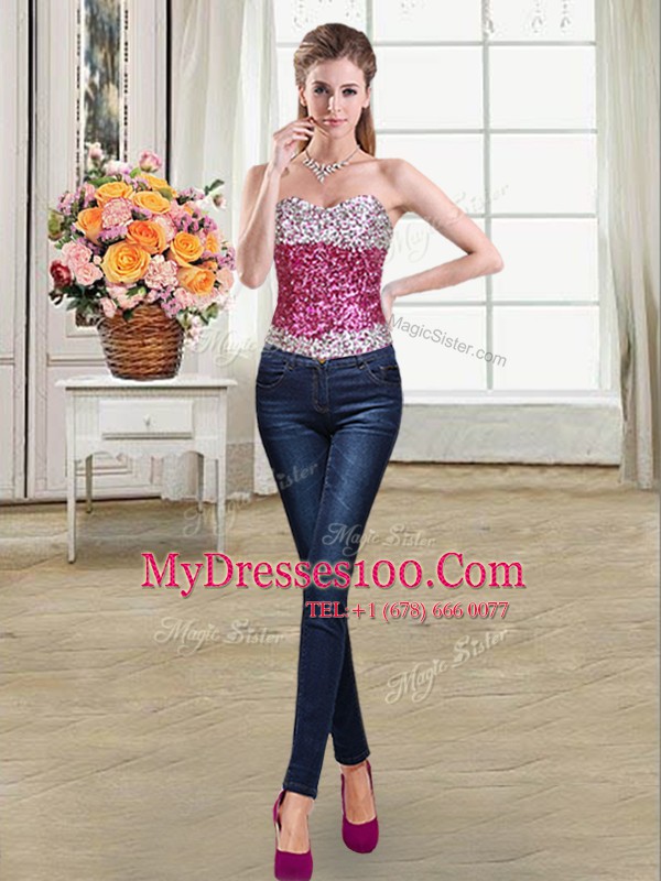 Luxury Three Piece White Sleeveless Floor Length Beading Lace Up Quinceanera Dresses