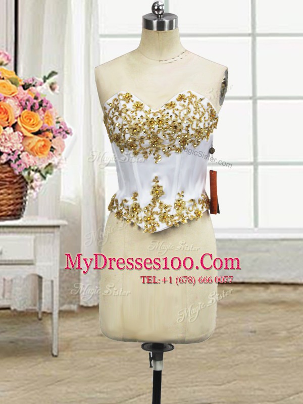 Great Three Piece Sweetheart Sleeveless Organza Quinceanera Gowns Beading and Ruffled Layers Lace Up