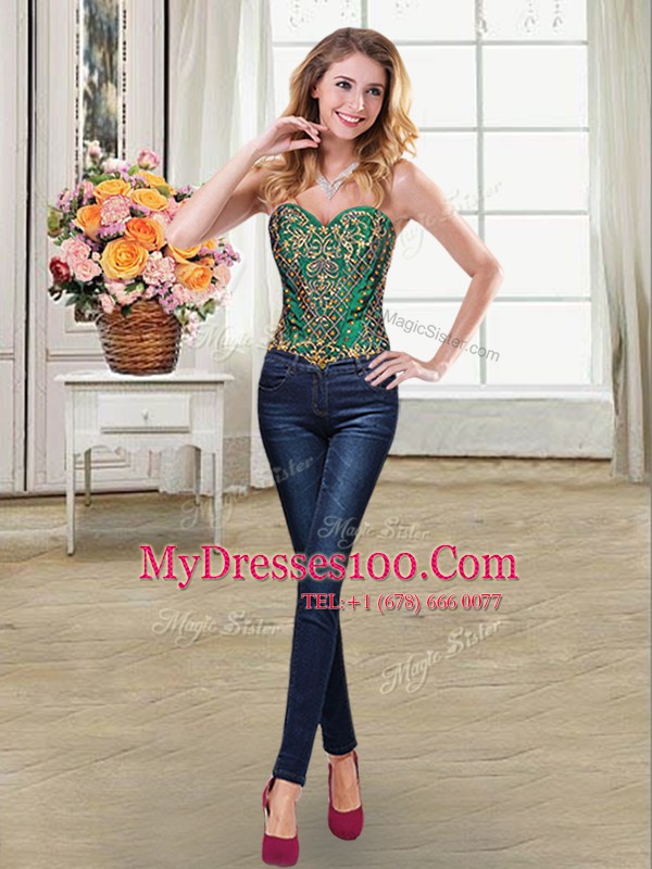 Pretty Four Piece Sleeveless Beading and Appliques and Pick Ups Lace Up 15 Quinceanera Dress