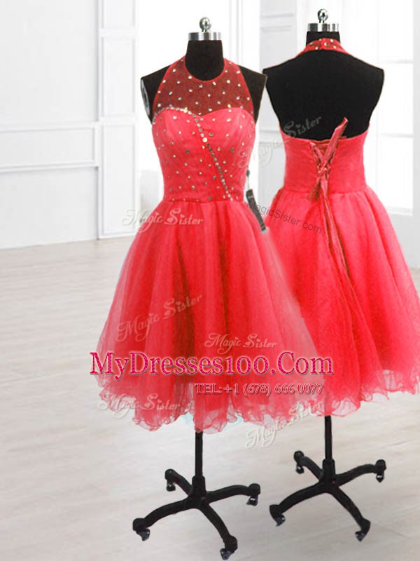 Sleeveless Sequins Lace Up Club Wear