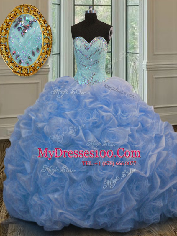 Sleeveless Beading Lace Up Vestidos de Quinceanera