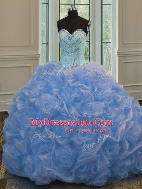 Sleeveless Beading Lace Up Vestidos de Quinceanera