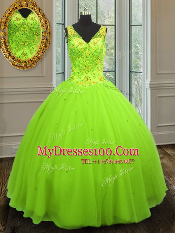 On Sale Straps Zipper Beading Quinceanera Dress Sleeveless