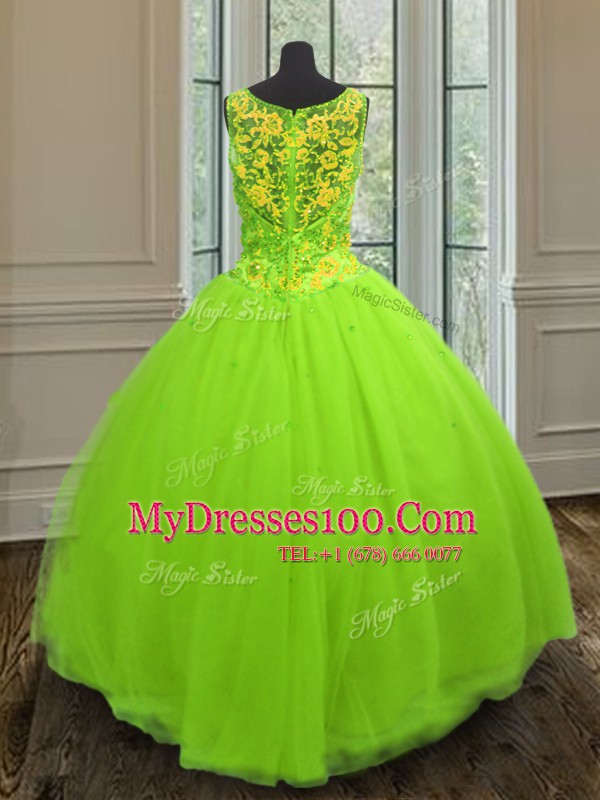 On Sale Straps Zipper Beading Quinceanera Dress Sleeveless