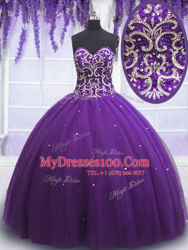 Admirable Sleeveless Beading Lace Up Vestidos de Quinceanera