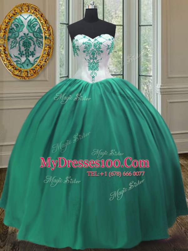 High End Sleeveless Embroidery Lace Up Quinceanera Dress