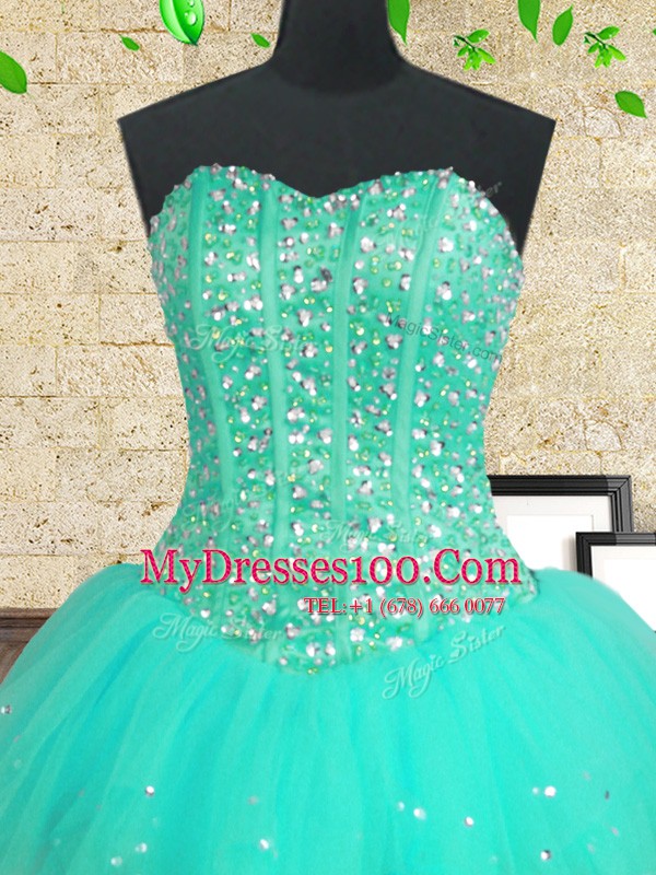 Sequins Floor Length Multi-color 15th Birthday Dress Sweetheart Sleeveless Lace Up