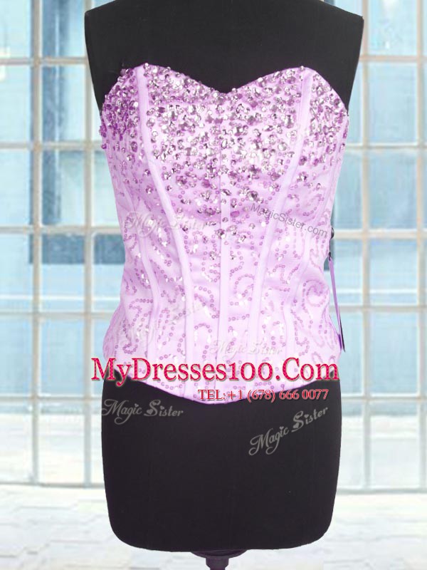 Sleeveless Beading and Ruffles Lace Up Quinceanera Gown