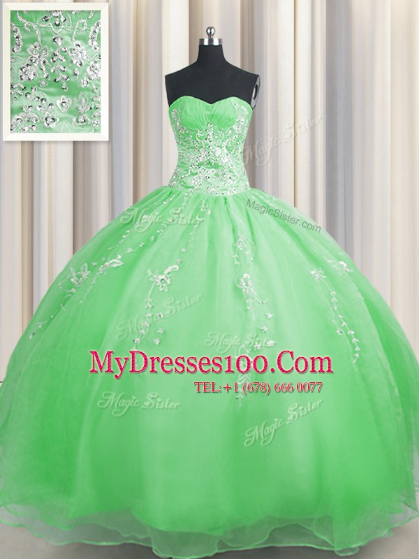 Edgy Zipper Up Sweetheart Neckline Beading and Appliques Quinceanera Dress Sleeveless Zipper