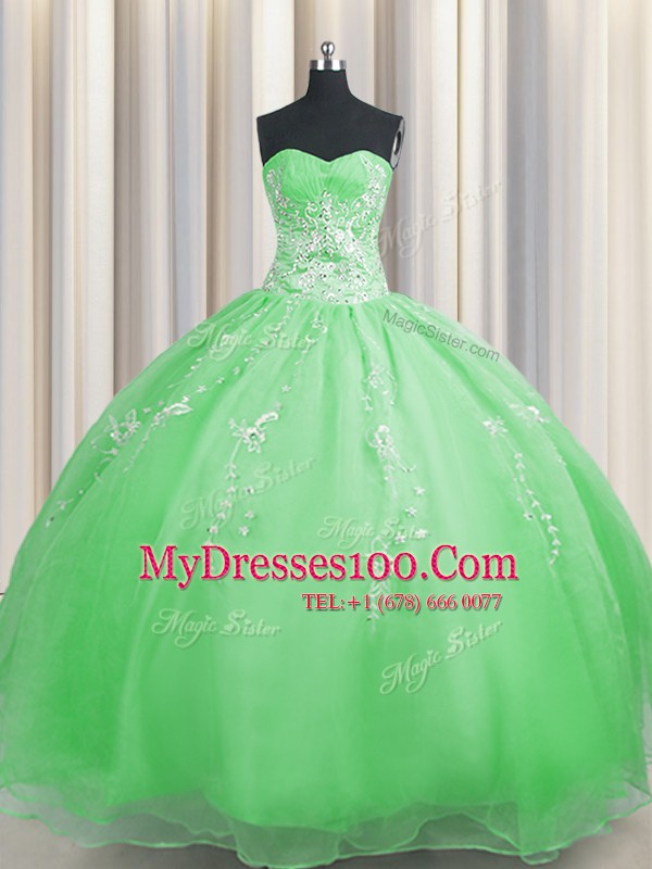 Edgy Zipper Up Sweetheart Neckline Beading and Appliques Quinceanera Dress Sleeveless Zipper