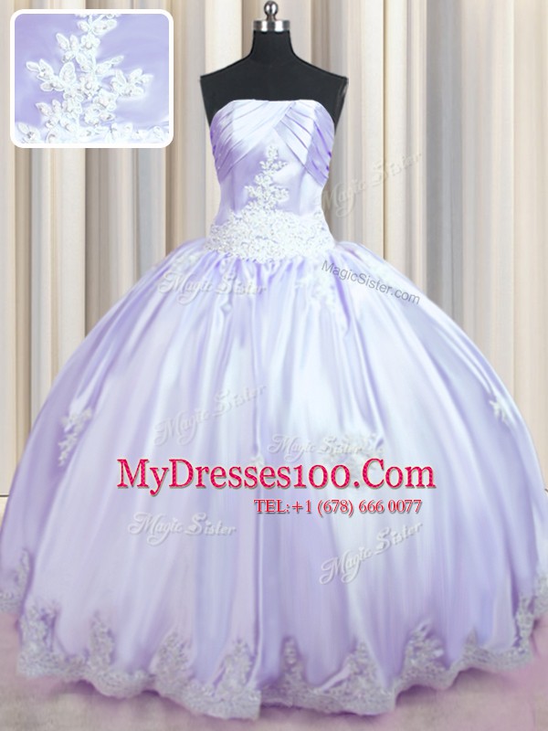 Superior Taffeta Sleeveless Floor Length Quinceanera Gowns and Beading and Appliques