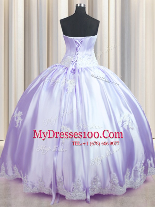Superior Taffeta Sleeveless Floor Length Quinceanera Gowns and Beading and Appliques