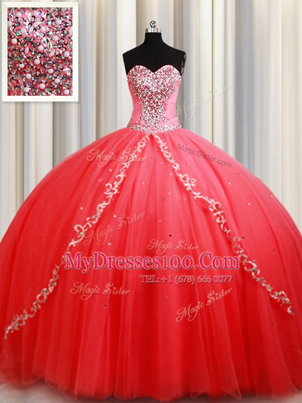 Dynamic Sleeveless Lace Up Floor Length Beading and Appliques Vestidos de Quinceanera