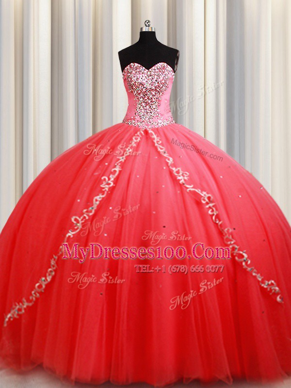 Dynamic Sleeveless Lace Up Floor Length Beading and Appliques Vestidos de Quinceanera